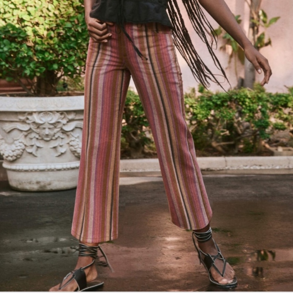 THE GREAT. The Craig Pant in Bolero Stripe size 27. ☀️